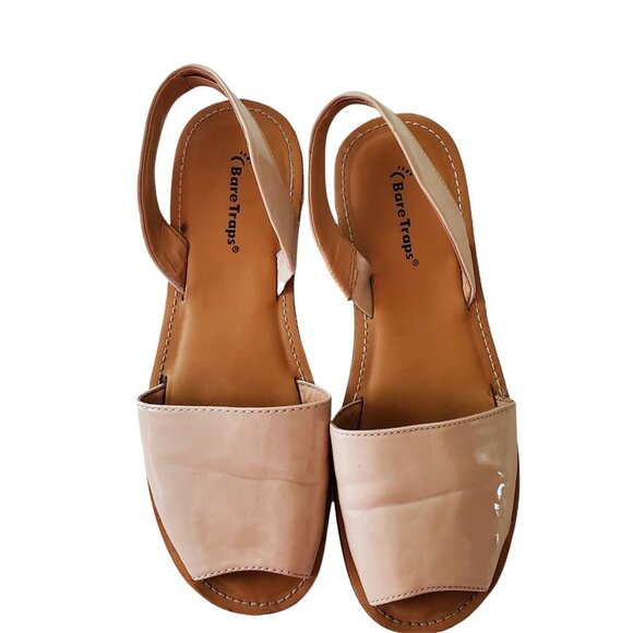 Bare Trap's  Vienna Sling Back Sandal in Nude 10W - Picture 1 of 9